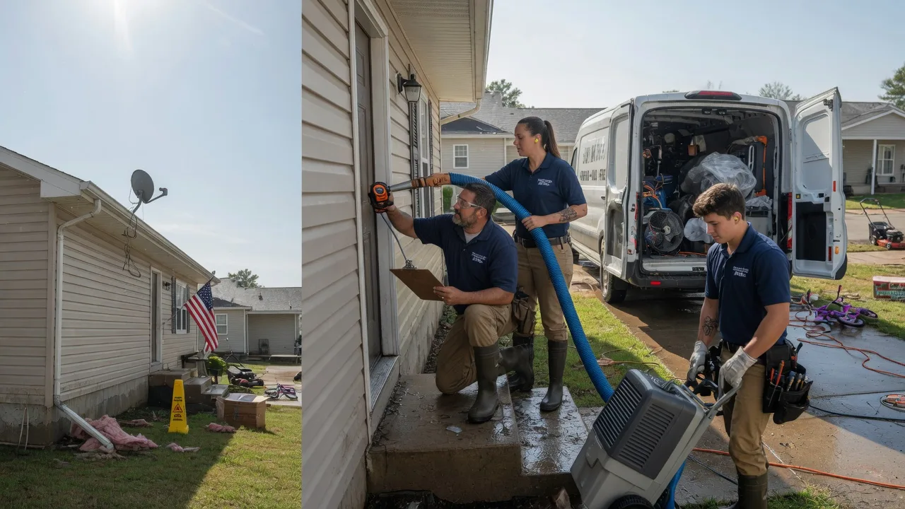 Ceiling Water Damage Restoration in Clarksville, IA near me